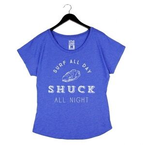 Surf All Day Shuck All Night - Women’s Dolman Tee